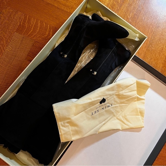 Twin-Set Shoes - Twin-Set Women's Elegant Black Over the Knee Boots
